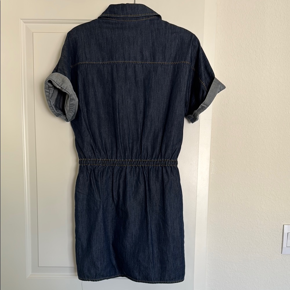 Mini Button Down Jean Dress - Picture 5 of 6